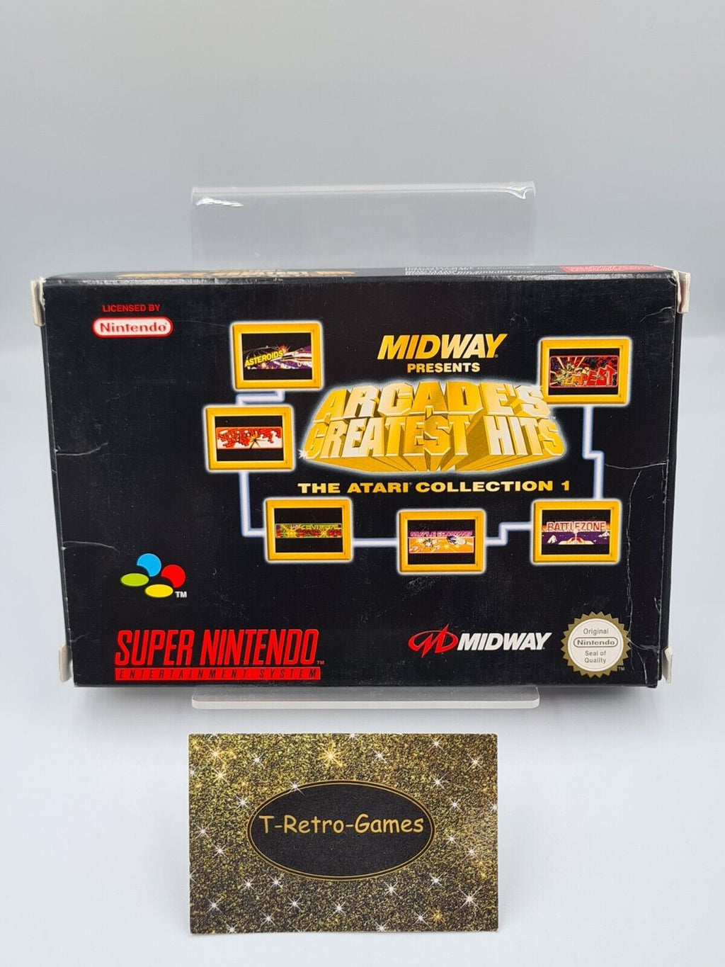SNES Super Nintendo Arcade's Greatest Hits mit OVP und Anleitung EUR - T-Retro-Games 