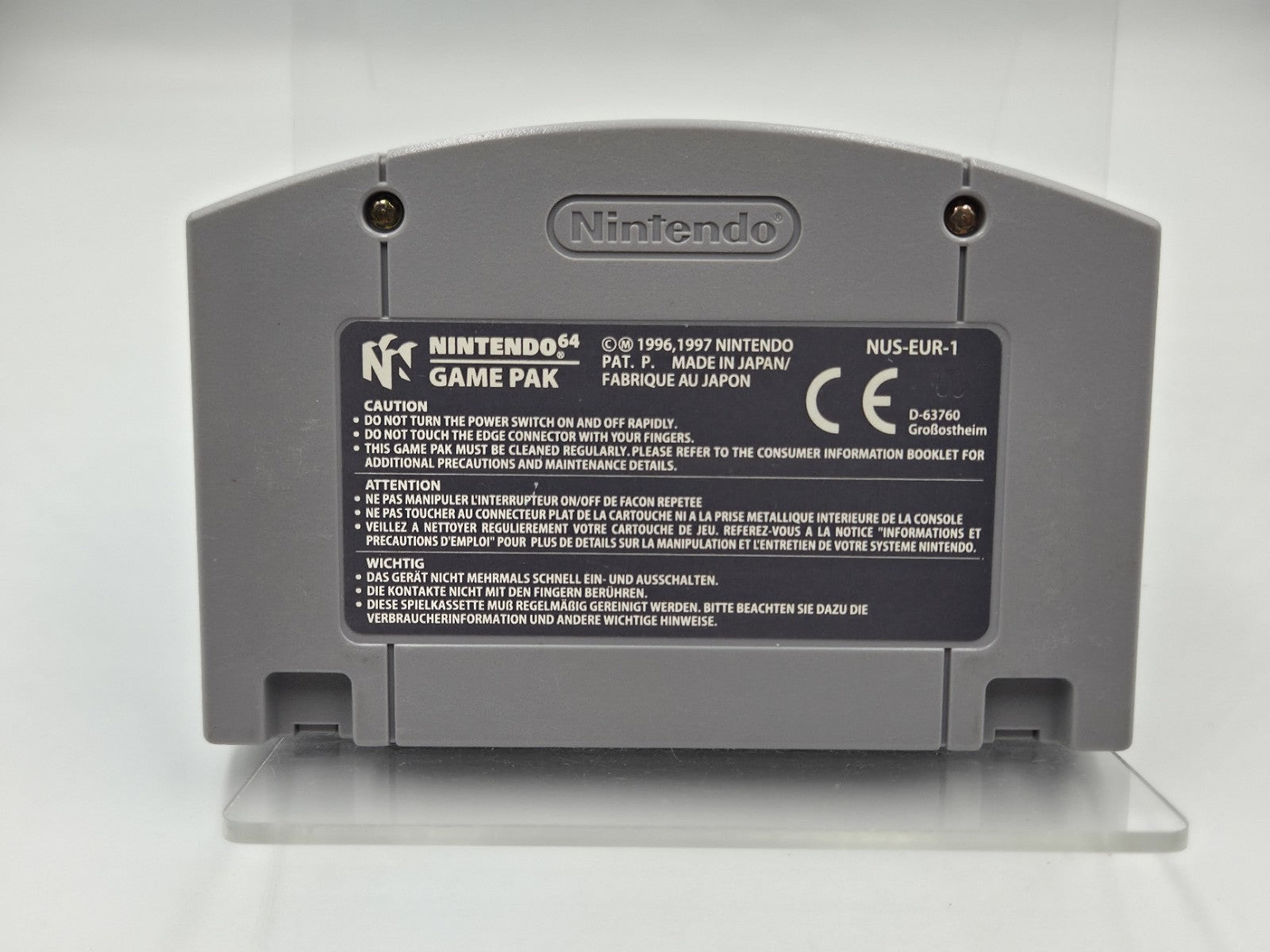 N64 Nintendo 64 Spiel Star Wars Shadows of The Empire EUR Modul