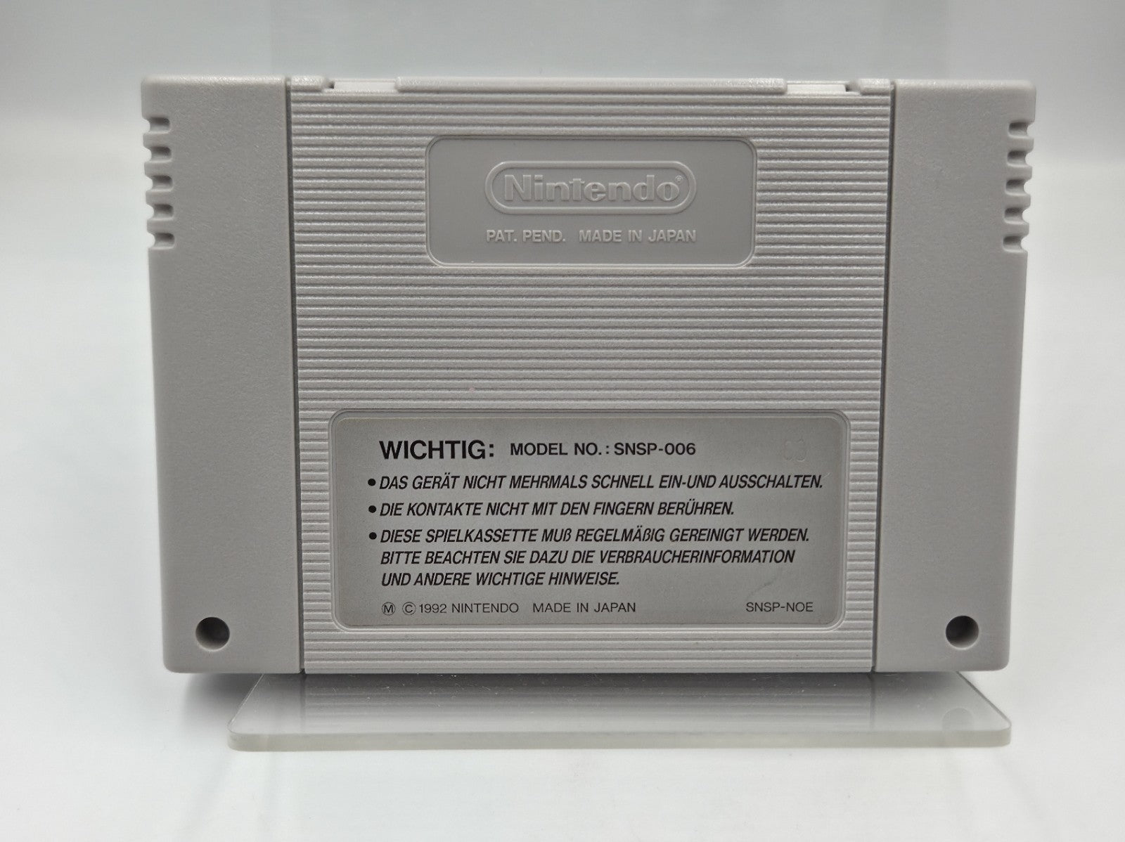 SNES Super Nintendo Spiel Illusion of Time NOE/SFRG Modul