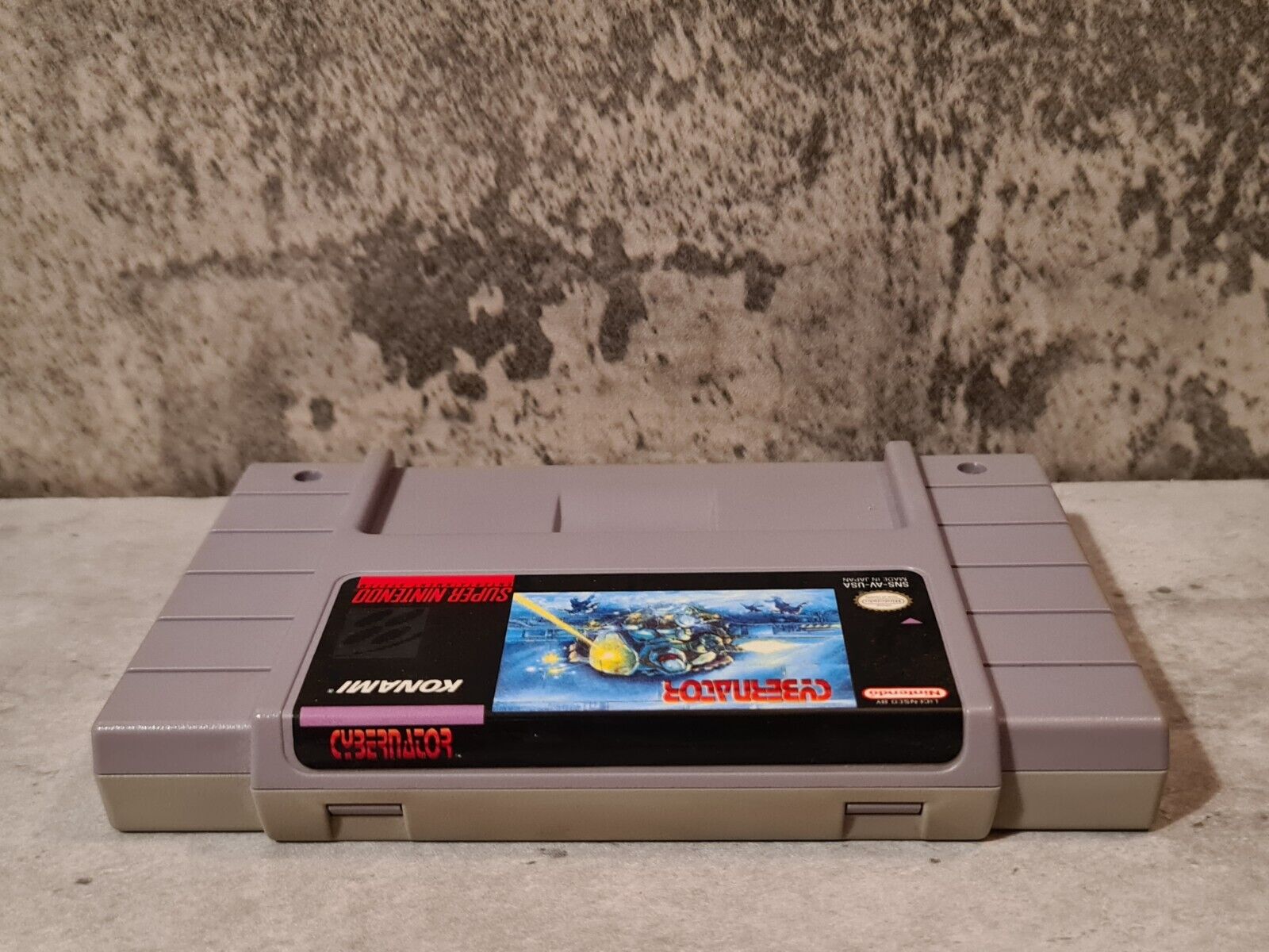 SNES Super Nintendo Cybernator mit OVP und Anleitung NTSC-USA - T-Retro-Games 