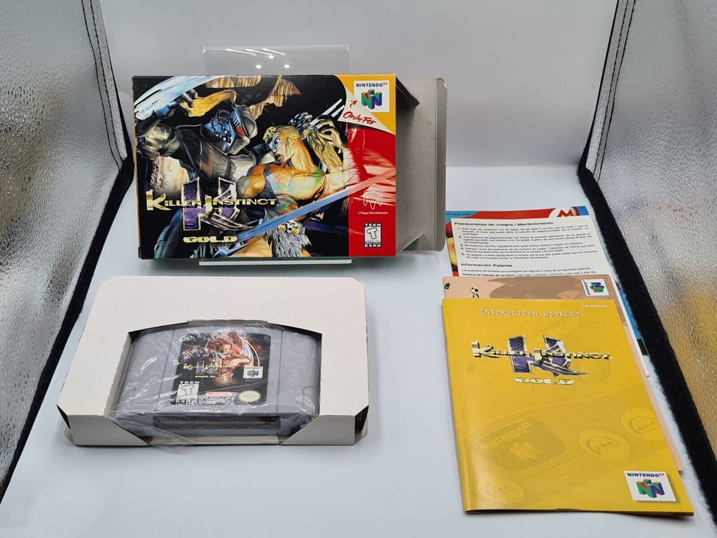 N64 Nintendo 64 Killer Instinct Gold mit OVP und Anleitung USA NTSC - T-Retro-Games 