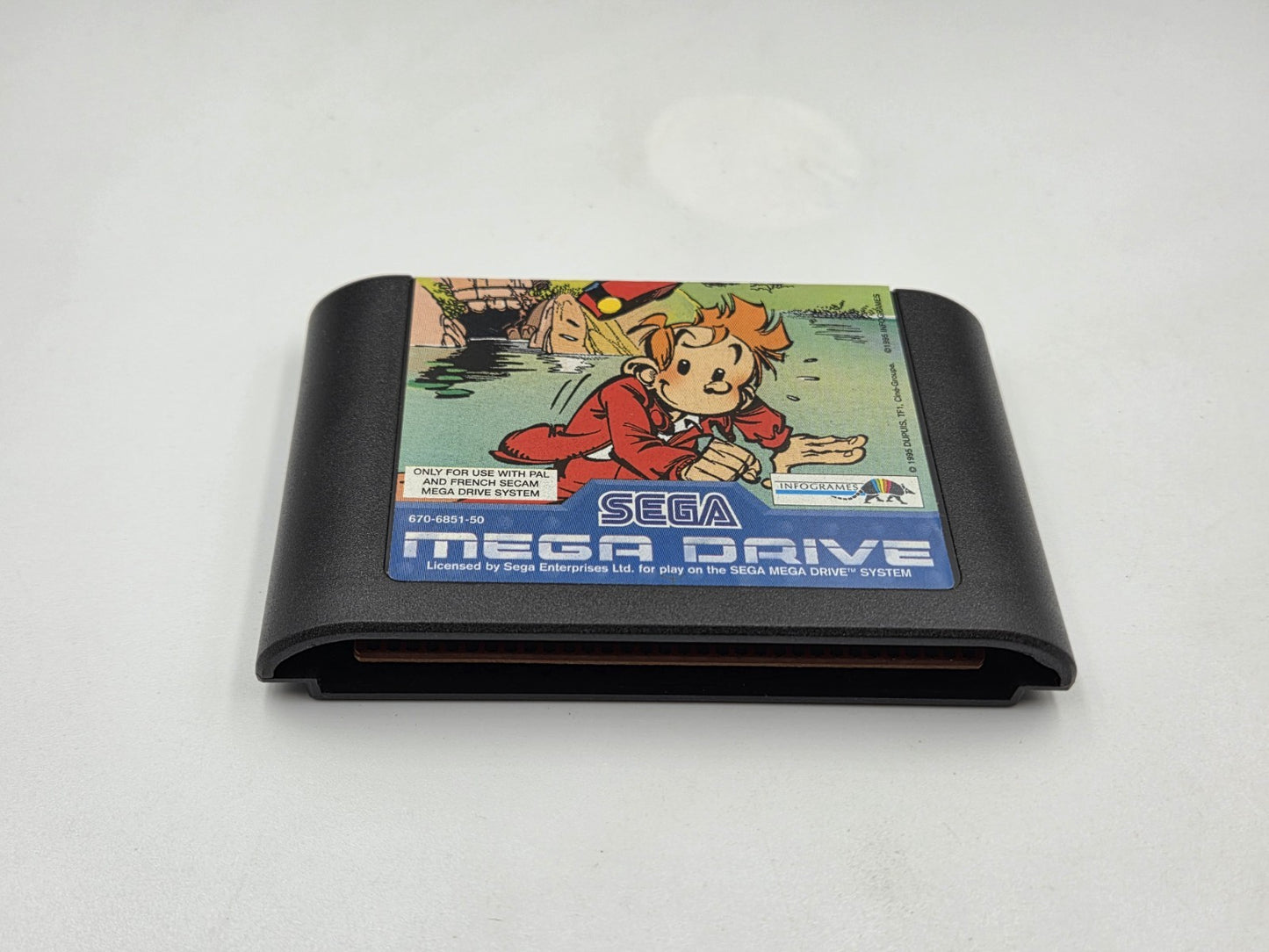 Sega Mega Drive Spiel Robbedoes / Spirou mit OVP und Anleitung Multi Language 