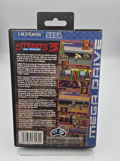 Sega Mega Drive Spiel Streets of Rage 3 mit OVP und Anleitung Multi Language 
