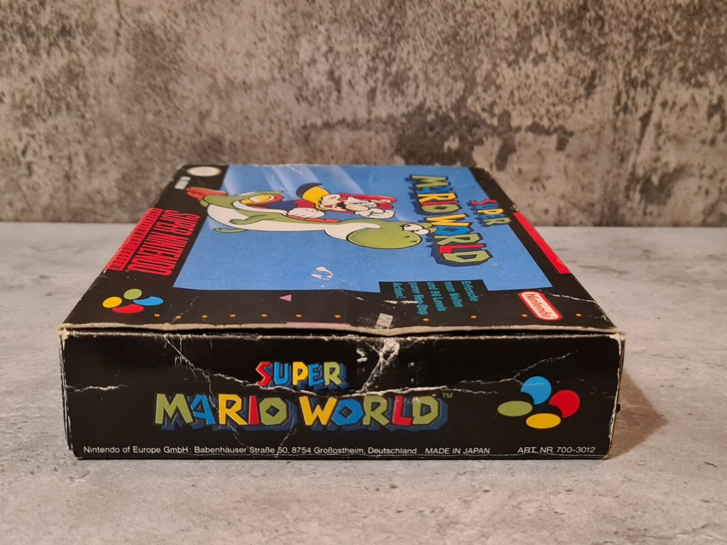 SNES Super Nintendo Super Mario World mit OVP und Anleitung NOE - T-Retro-Games 