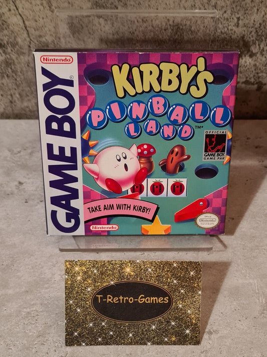Nintendo Game Boy Classic Spiel Kirby's Pinball Land mit OVP und Anleitung USA - T-Retro-Games 