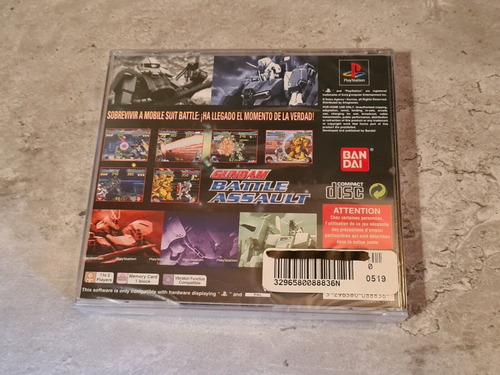 PS1 Playstation 1 Spiel Gundam Battle Assault Sealed Neu New ESP Spanish - T-Retro-Games 