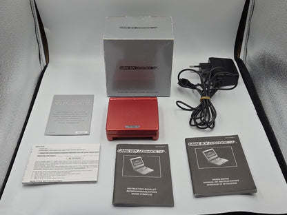 Nintendo Game Boy Advance SP Flame Red EUR OVP  Konsole Console
