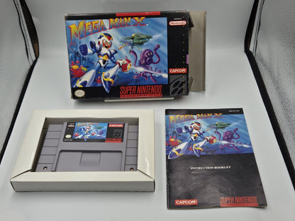 SNES Super Nintendo Mega Man X mit OVP und Anleitung NTSC USA