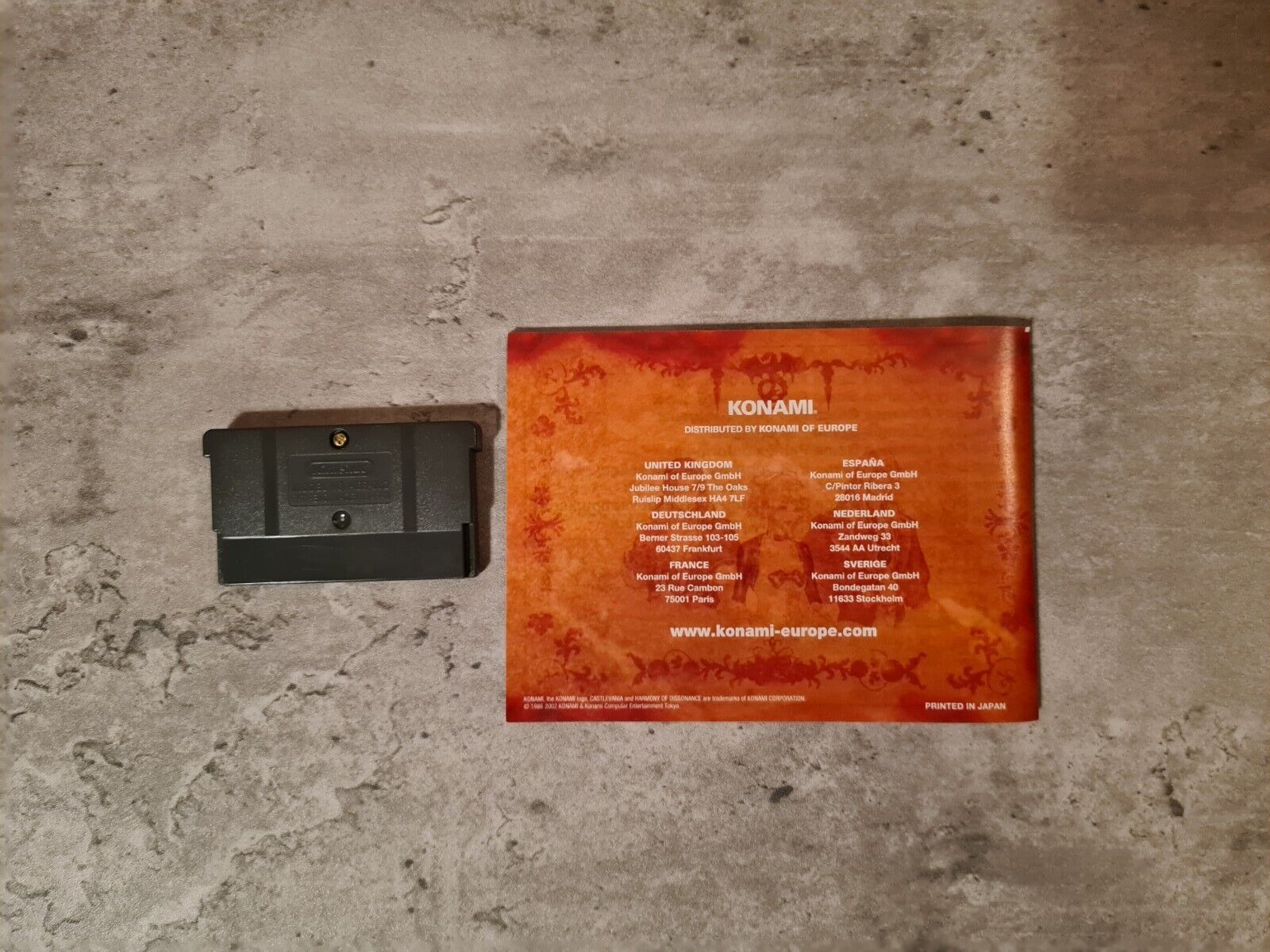 Gameboy Advance Castlevania Harmony of Dissonance+ OVP+Anleitung + Poster EUR - T-Retro-Games 