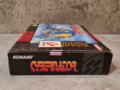 SNES Super Nintendo Cybernator mit OVP und Anleitung NTSC-USA - T-Retro-Games 