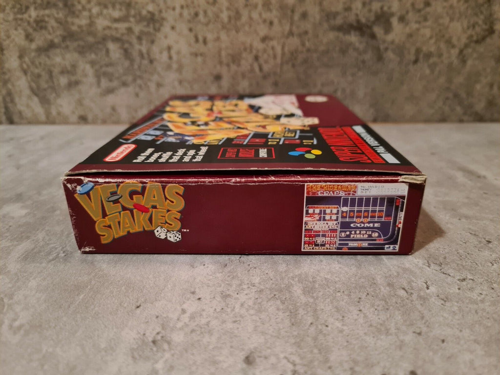 SNES Super Nintendo Vegas Stakes mit OVP und Anleitung UKV - T-Retro-Games 