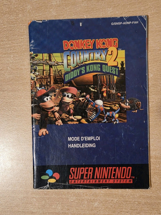 SNES Super Nintendo Donkey Kong Country 2 Spielanleitung Instruction Booklet FAH