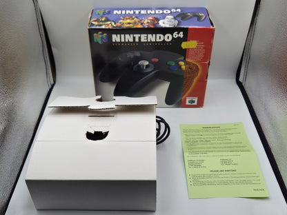 N64 Nintendo 64 Controller Joystick  Schwarz Black OVP EUR