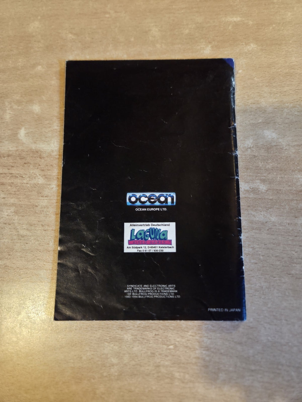 SNES Super Nintendo Syndicate Spielanleitung Instruction Booklet NOE