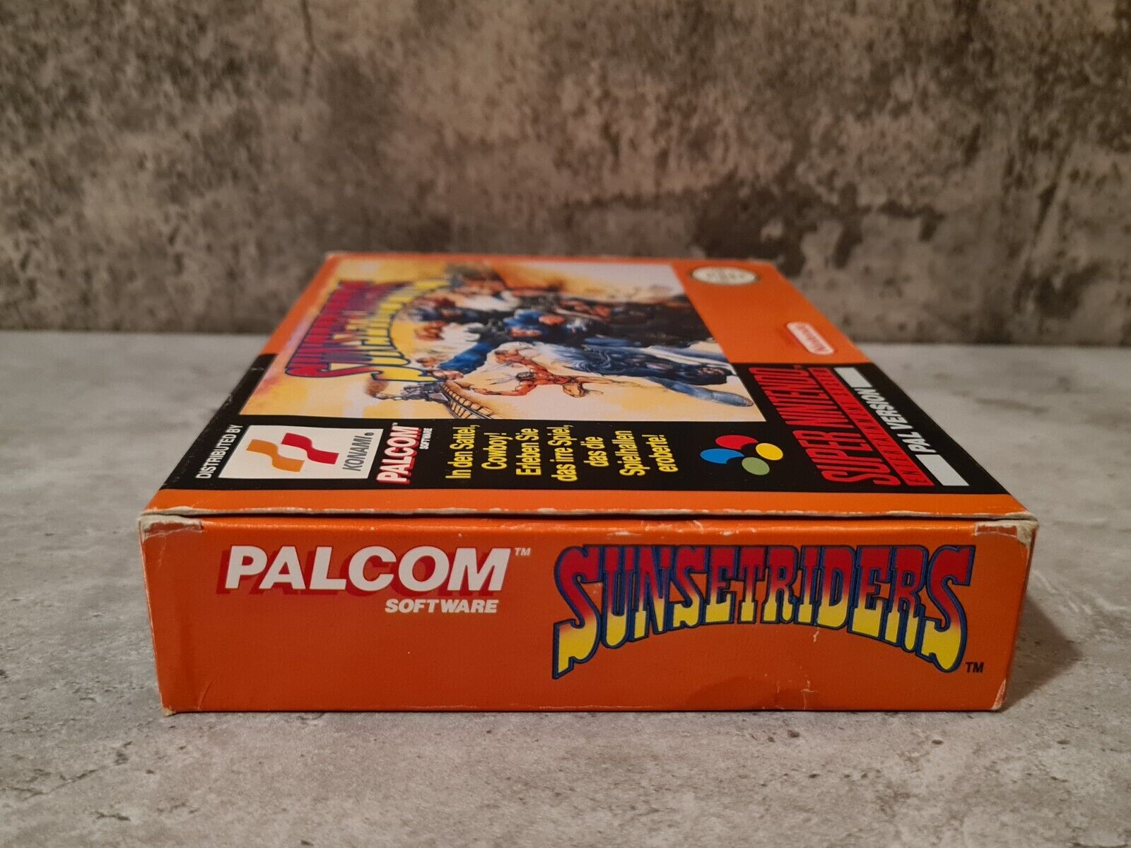 SNES Super Nintendo Sunset Riders mit OVP und Anleitung NOE - T-Retro-Games 