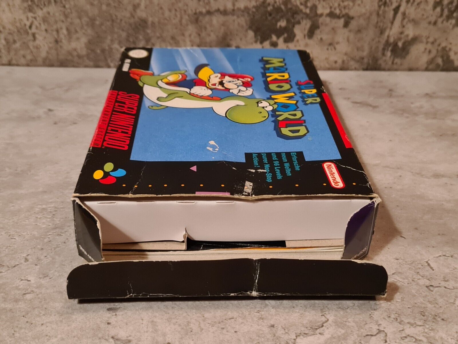 SNES Super Nintendo Super Mario World mit OVP und Anleitung NOE - T-Retro-Games 