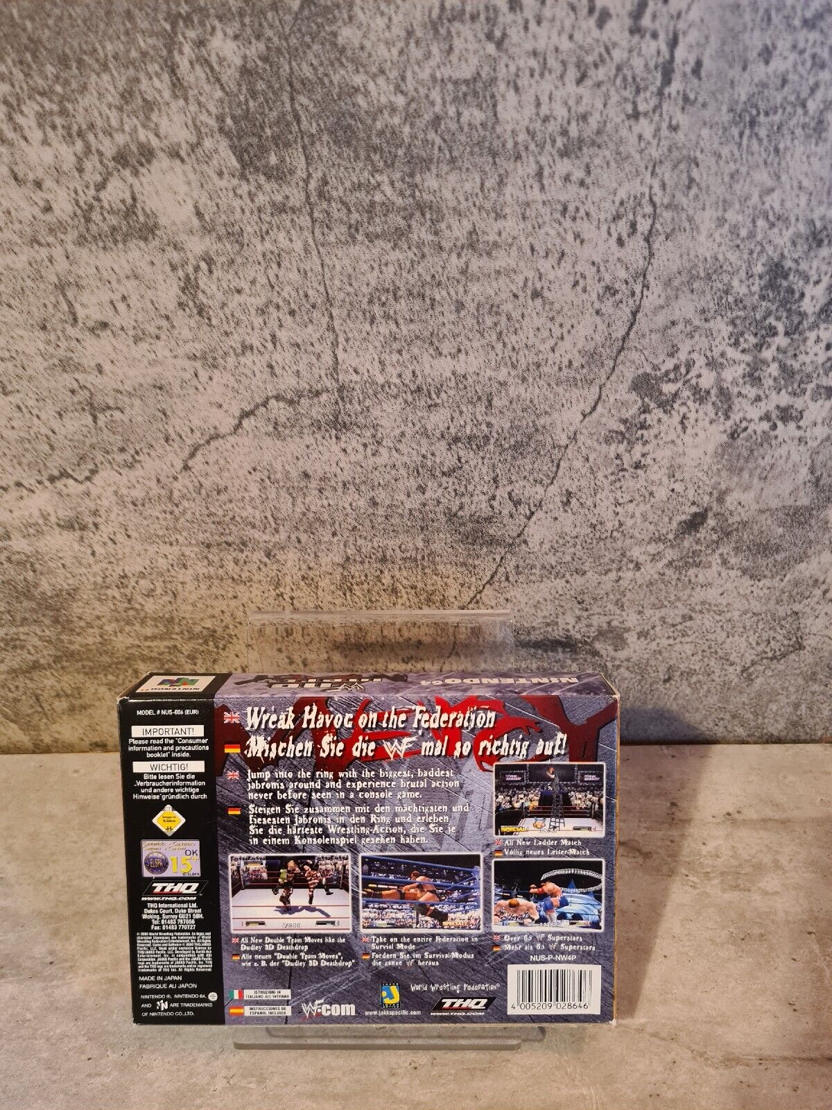 N64 Nintendo 64 WWF No Mercy mit OVP und Anleitung EUR - T-Retro-Games 