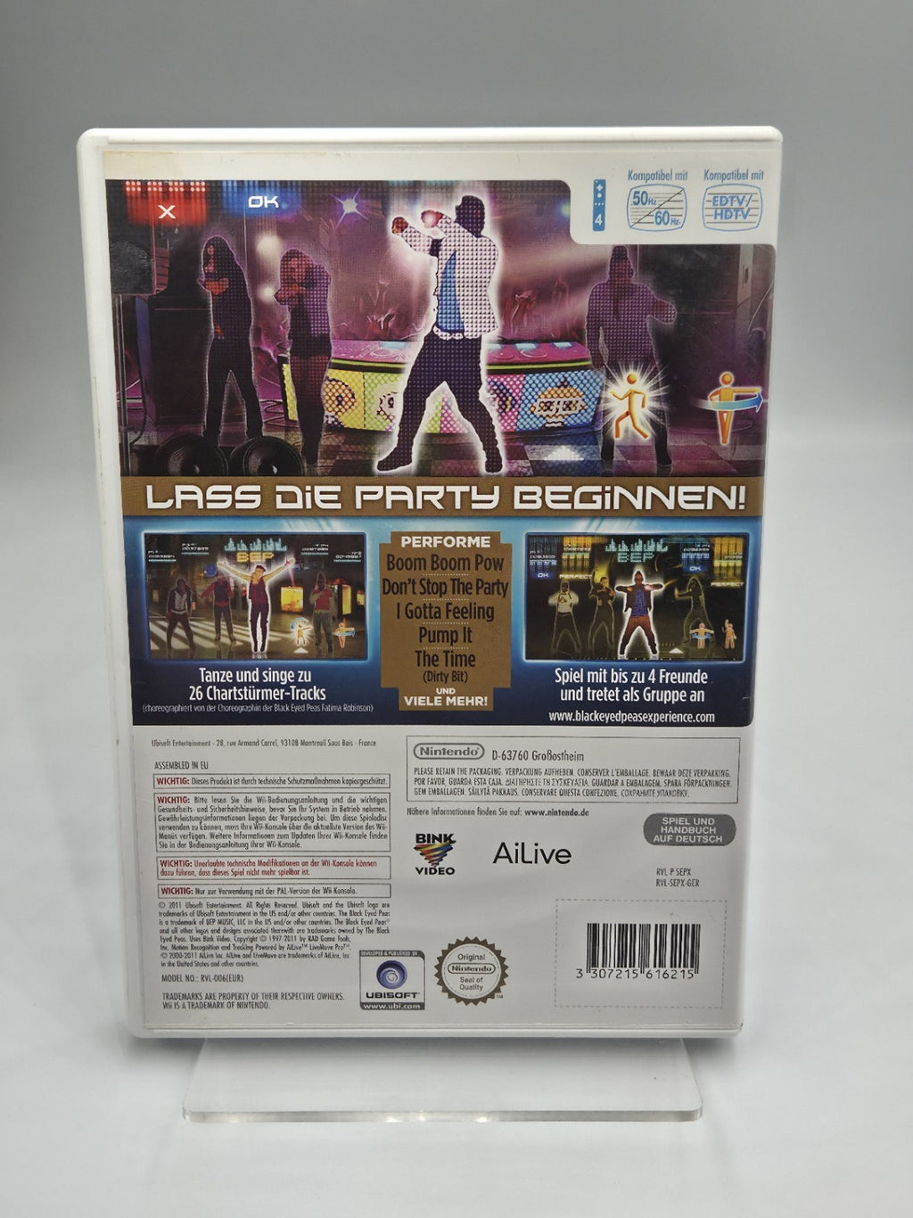 Nintendo Wii Spiel The Black Eyed Peas Experience mit OVP und Anleitung GER