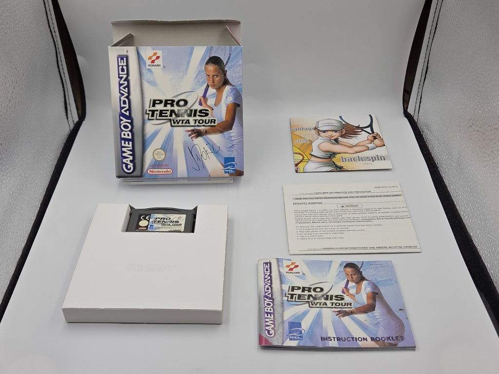Game Boy Advance Spiel Pro Tennis WTA Tour mit OVP und Anleitung + Poster EUR