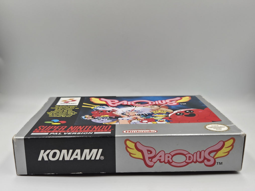 SNES Super Nintendo Spiel Parodius mit OVP und Anleitung NOE