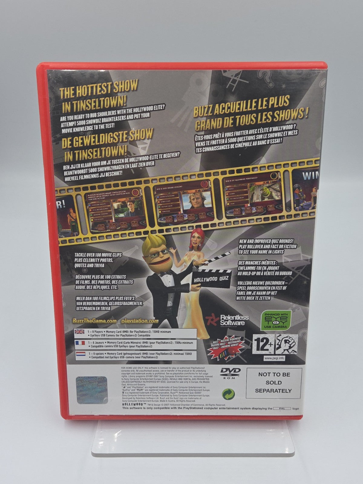PS2 Playstation 2 Spiel Buzz! Hollywood Quiz mit OVP und Anleitung Multilingual