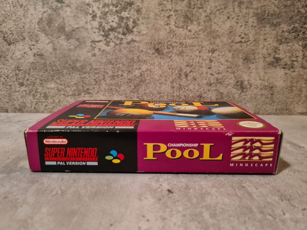 SNES Super Nintendo Championship Pool mit OVP und Anleitung + Poster NOE - T-Retro-Games 