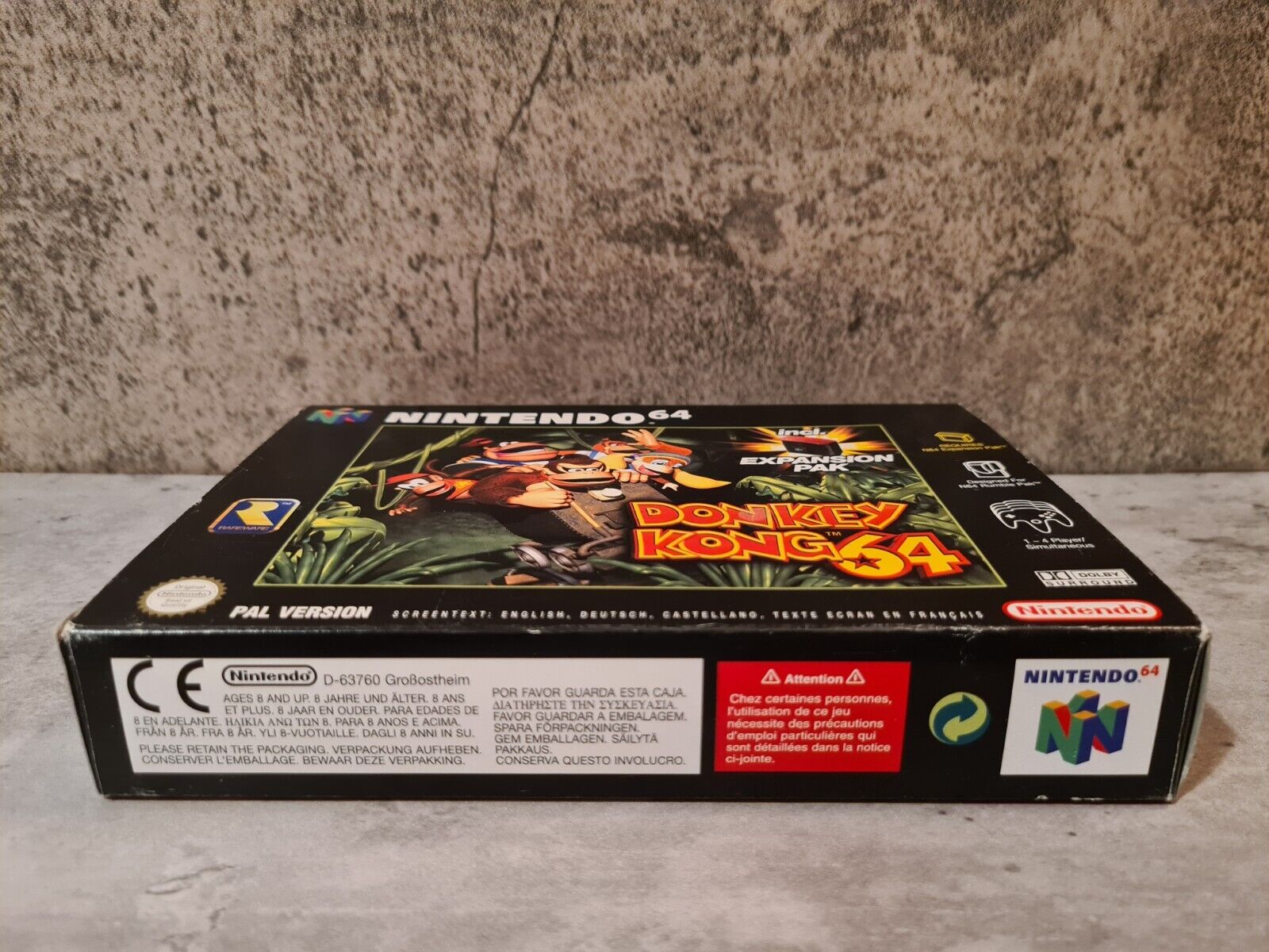 N64 Nintendo 64 Donkey Kong 64 mit OVP und Anleitung + Expansion Pak SCN - T-Retro-Games 