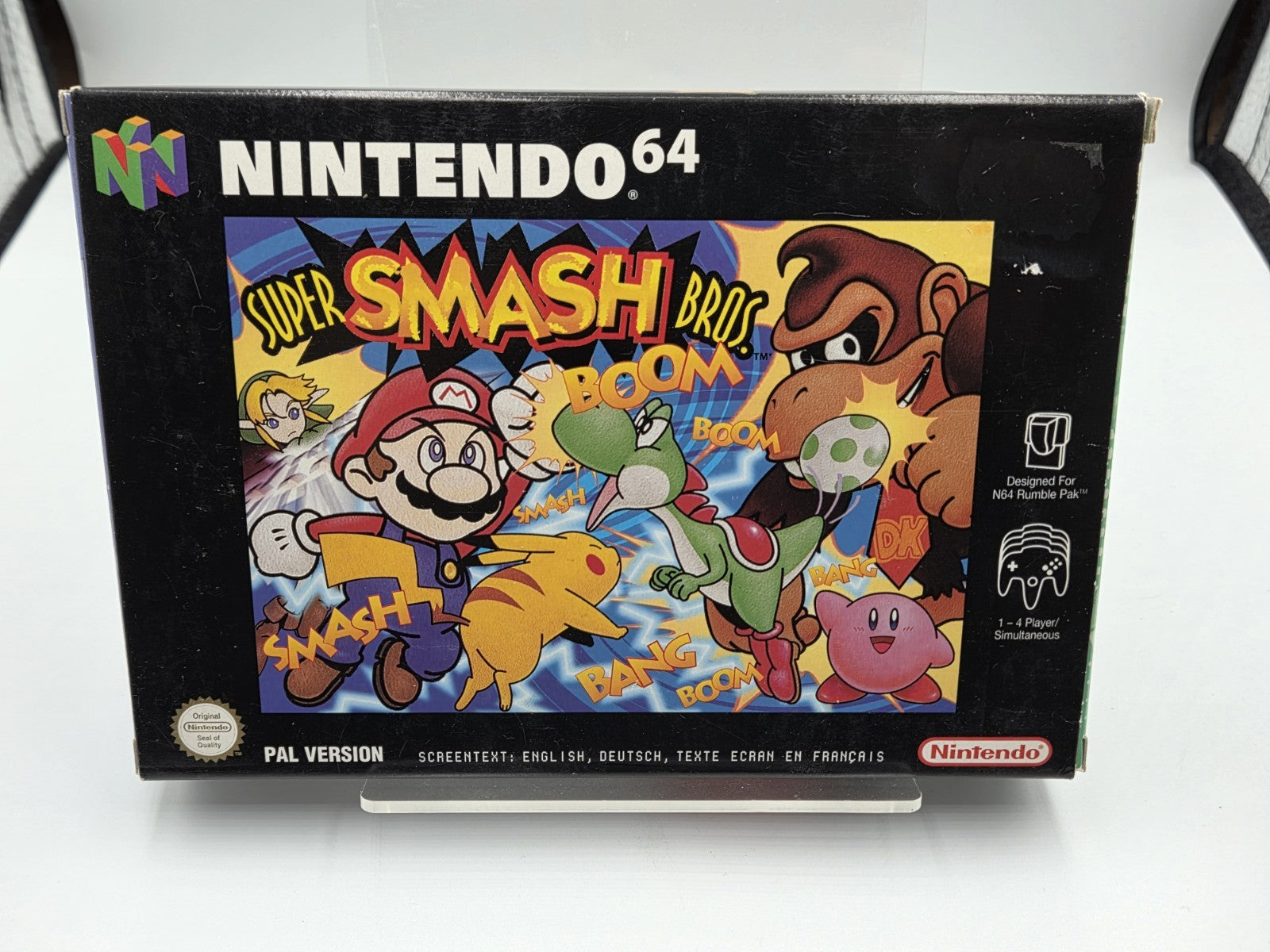 N64 Nintendo 64 Super Smash Bros. mit OVP und Anleitung EUR