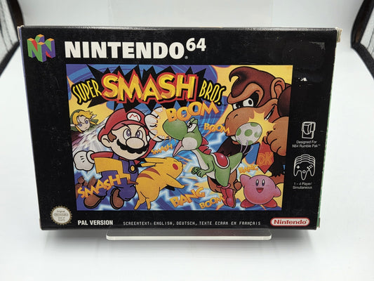 N64 Nintendo 64 Super Smash Bros. mit OVP und Anleitung EUR