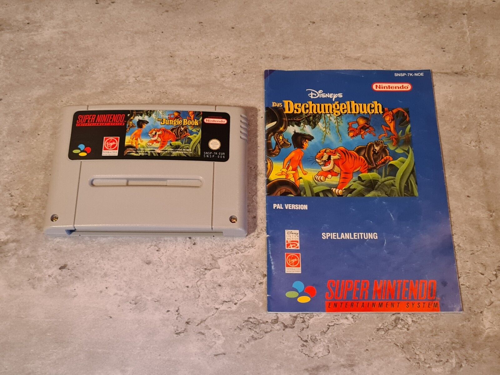 SNES Super Nintendo Disneys Das Dschungelbuch mit OVP und Anleitung NOE - T-Retro-Games 