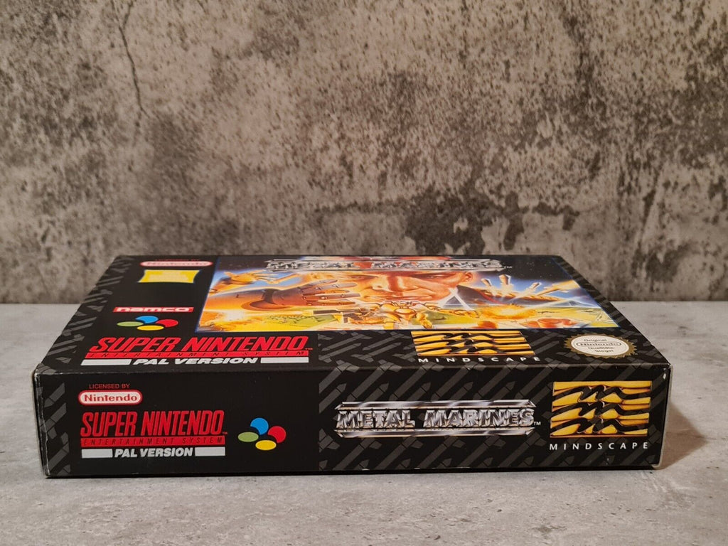 SNES Super Nintendo Metal Marines mit OVP und Anleitung + Poster NOE - T-Retro-Games 