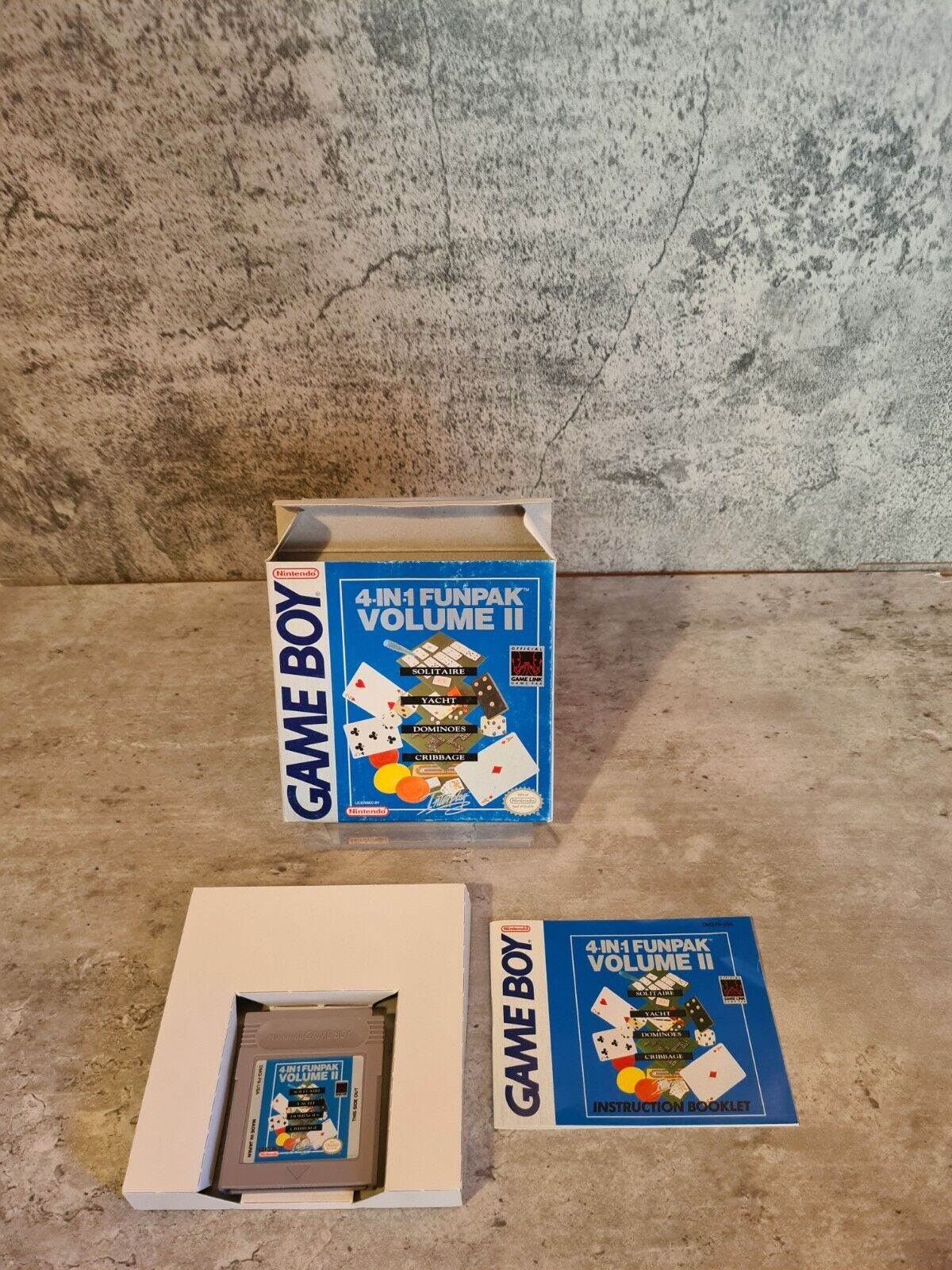 Nintendo Game Boy Classic 4-in-1 Fun Pak Volume II mit OVP und Anleitung USA - T-Retro-Games 