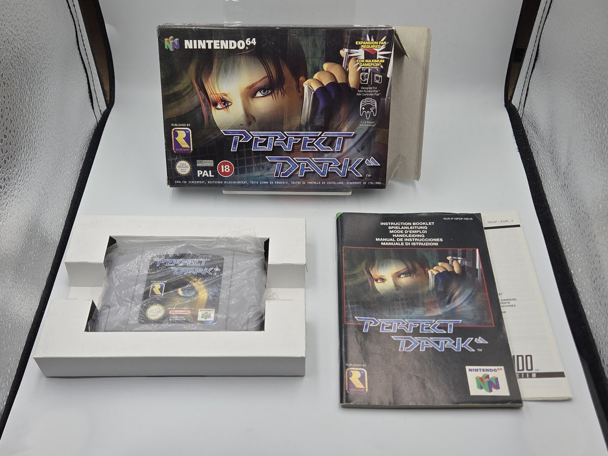 N64 Nintendo 64 Spiel Perfect Dark mit OVP und Anleitung EUR