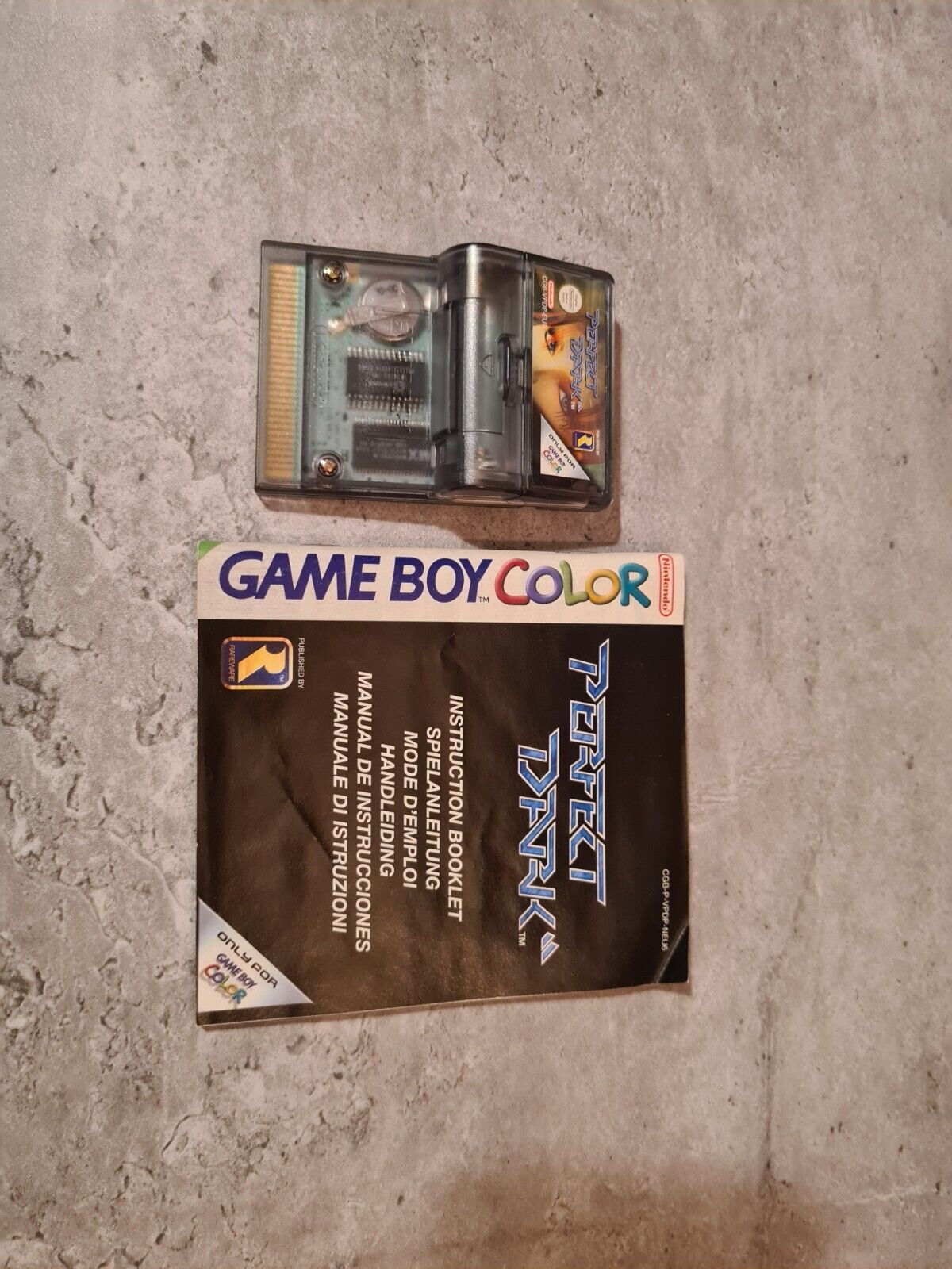 Gameboy Color Perfect Dark mit OVP und Anleitung EUR - T-Retro-Games 