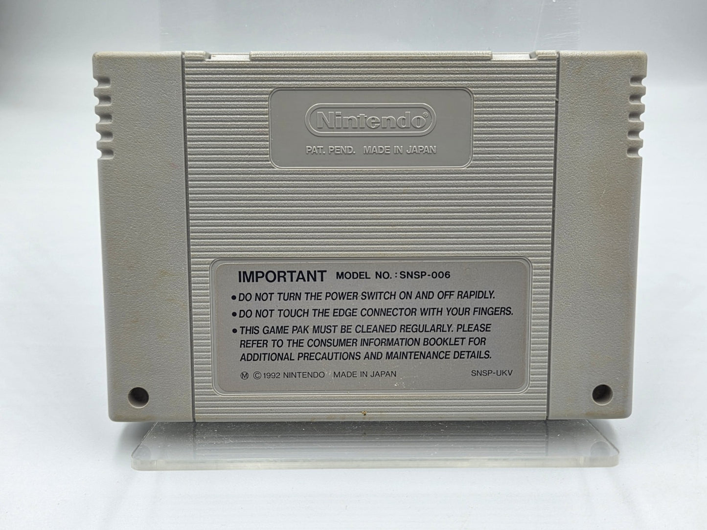 SNES Super Nintendo Bram Stoker's Dracula UKV Modul