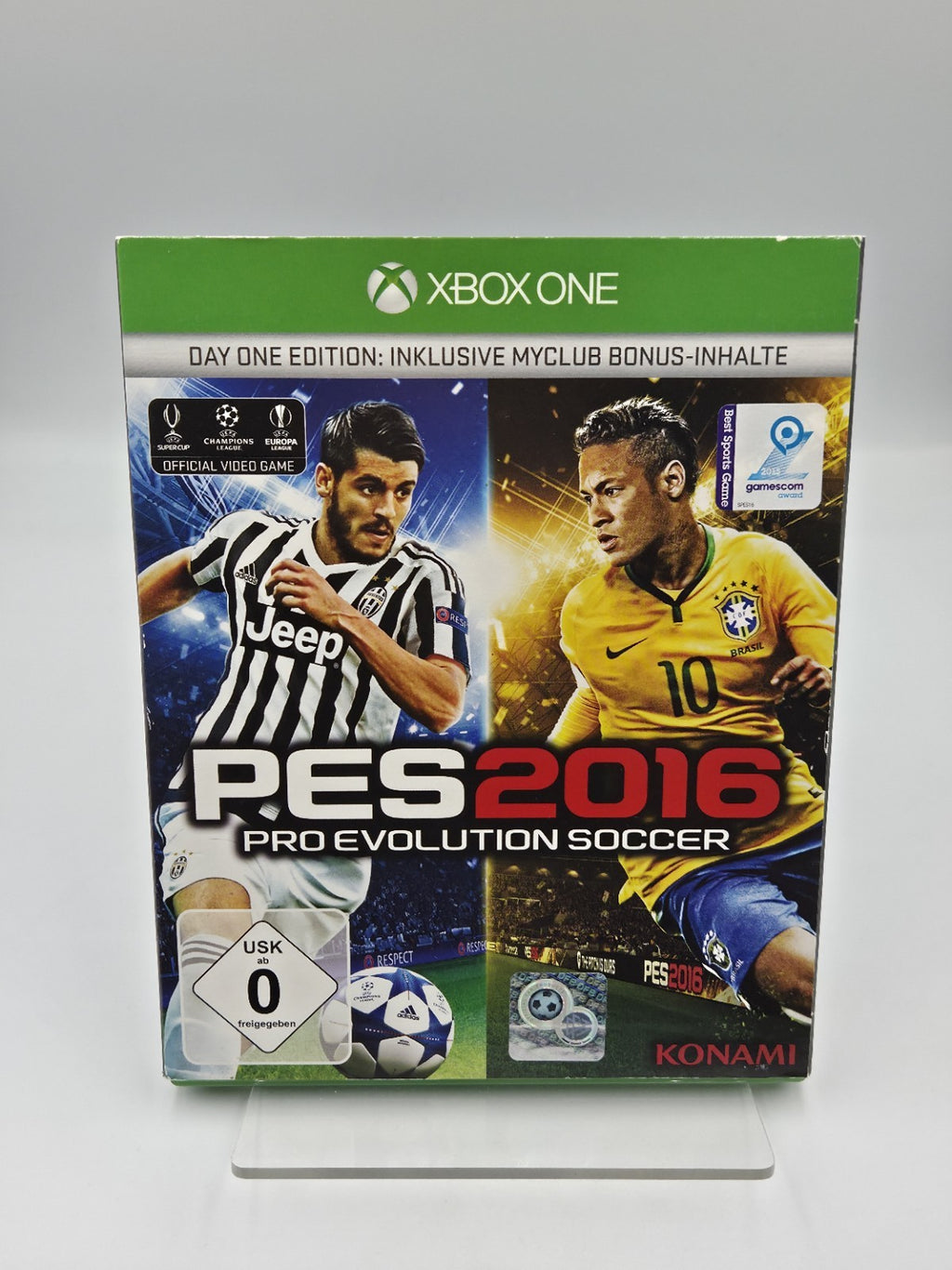 XBOXOne Spiel PES 2016 Day 1 Edition mit OVP und Anleitung Deutsch