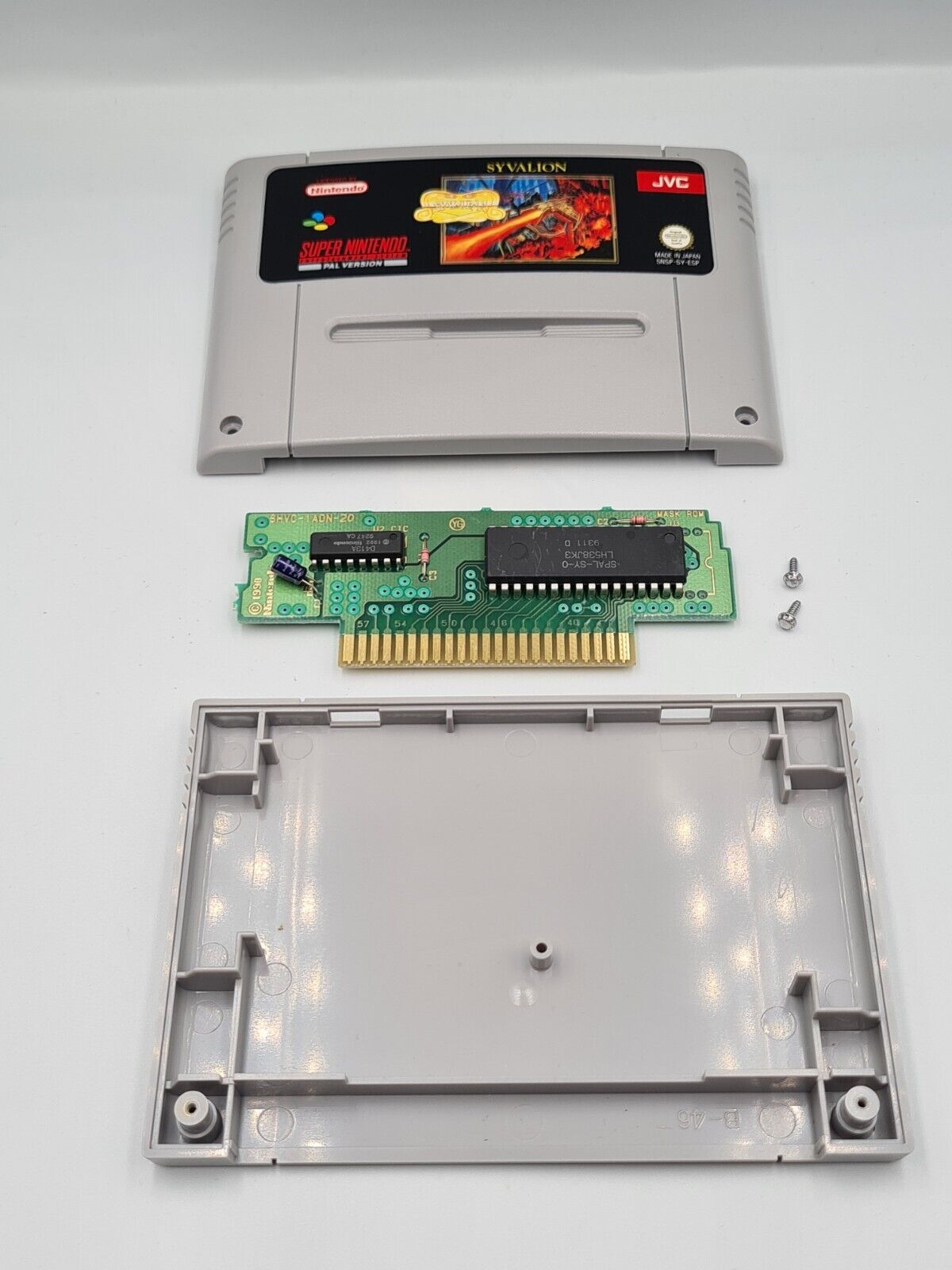SNES Super Nintendo Syvalion mit OVP und Anleitung ESP - T-Retro-Games 