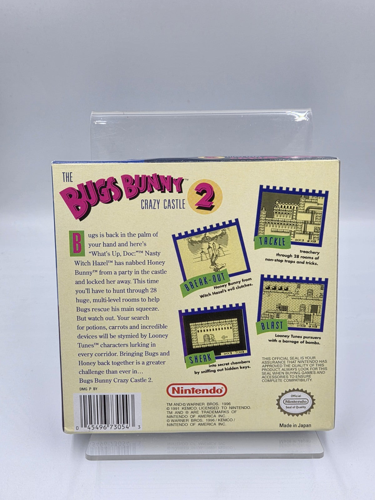Game Boy Classic Spiel The Bugs Bunny Crazy Castle 2 mit OVP und Anleitung USA