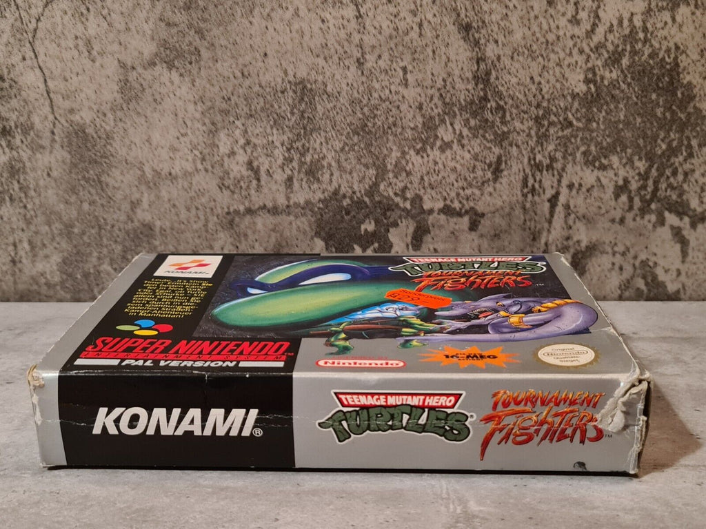 SNES Super Nintendo Turtles Tournament Fighters mit OVP und Anleitung NOE - T-Retro-Games 