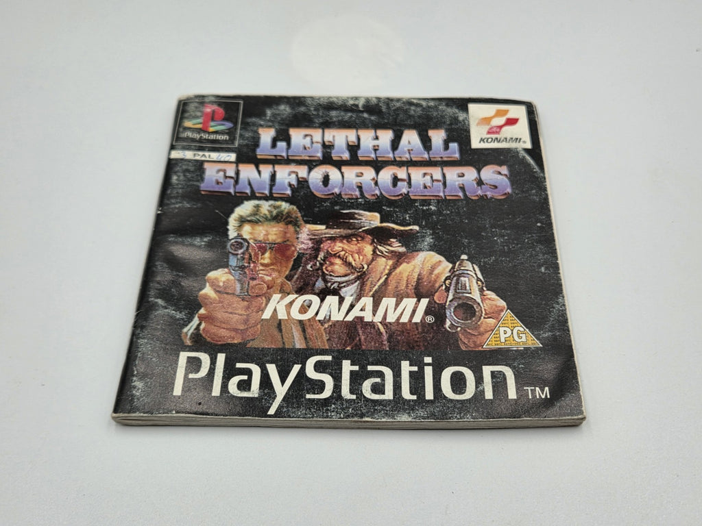 PS1 Playstation 1 Lethal Enforcers mit OVP und Anleitung Multilingual - T-Retro-Games 