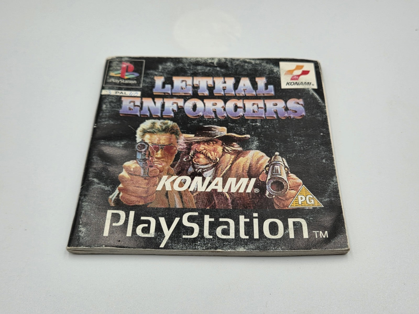 PS1 Playstation 1 Lethal Enforcers mit OVP und Anleitung Multilingual - T-Retro-Games 