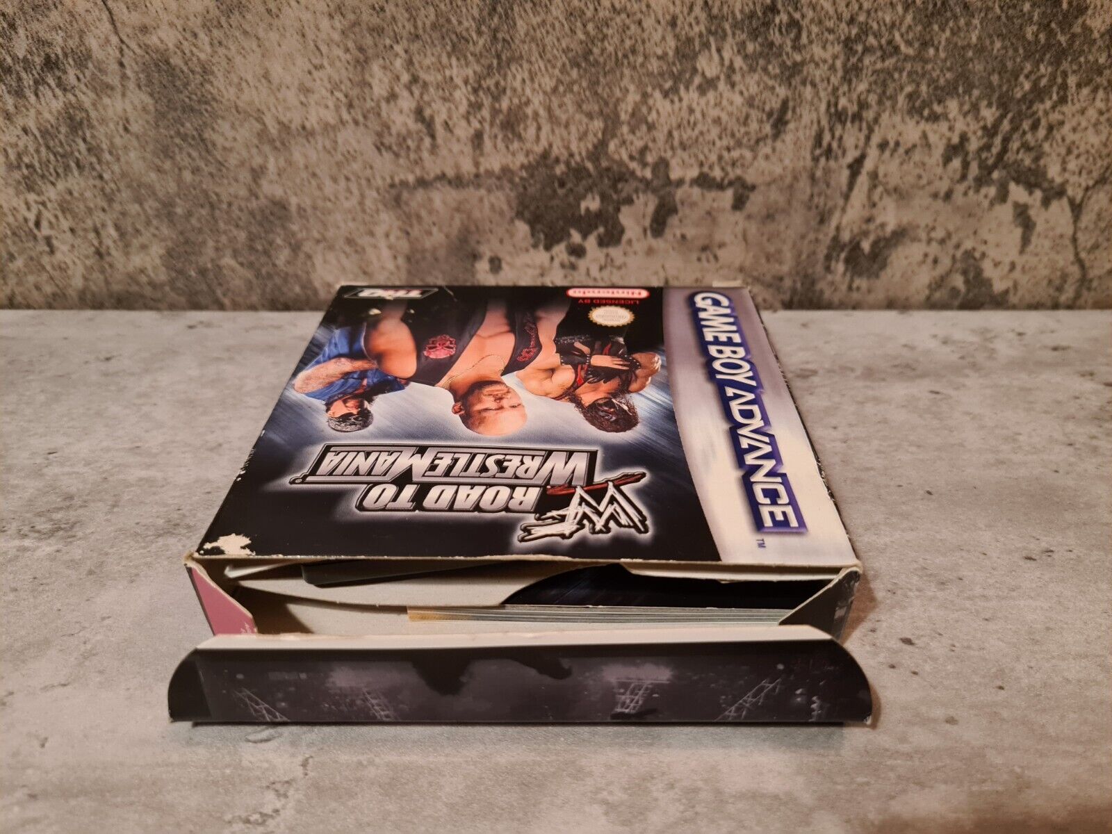 Nintendo Gameboy Advance WWF Road to Wrestlemania mit OVP und Anleitung EUR - T-Retro-Games 