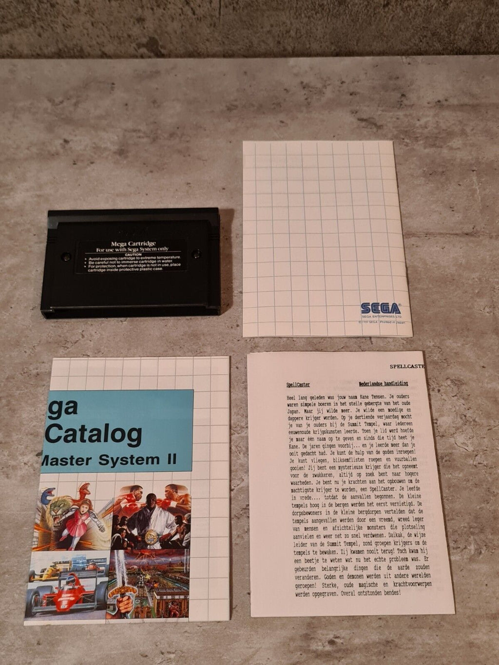 Sega Master System SpellCaster mit OVP und Anleitung Multi Language - T-Retro-Games 