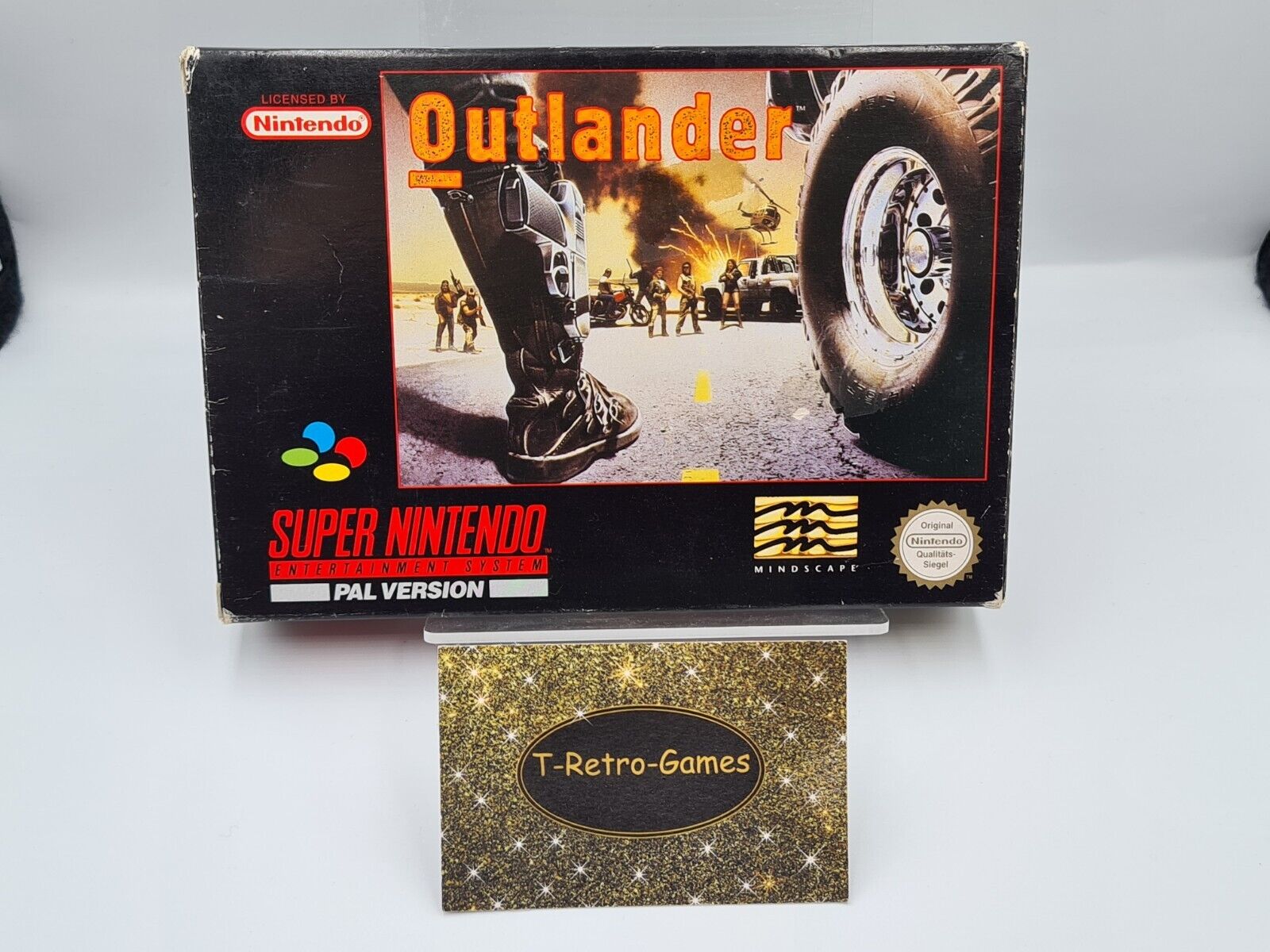 SNES Super Nintendo Outlander mit OVP und Anleitung NOE - T-Retro-Games 