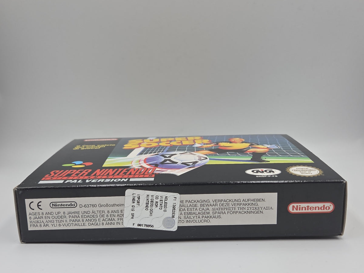 SNES Super Nintendo Super Soccer New Old Stock Neu unbenutzt ITA