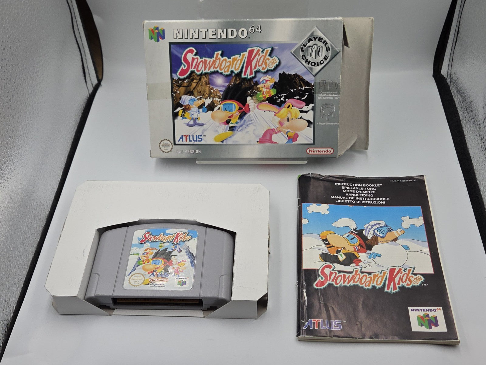 N64 Nintendo 64 Spiel Snowboard Kids mit OVP und Anleitung EUR
