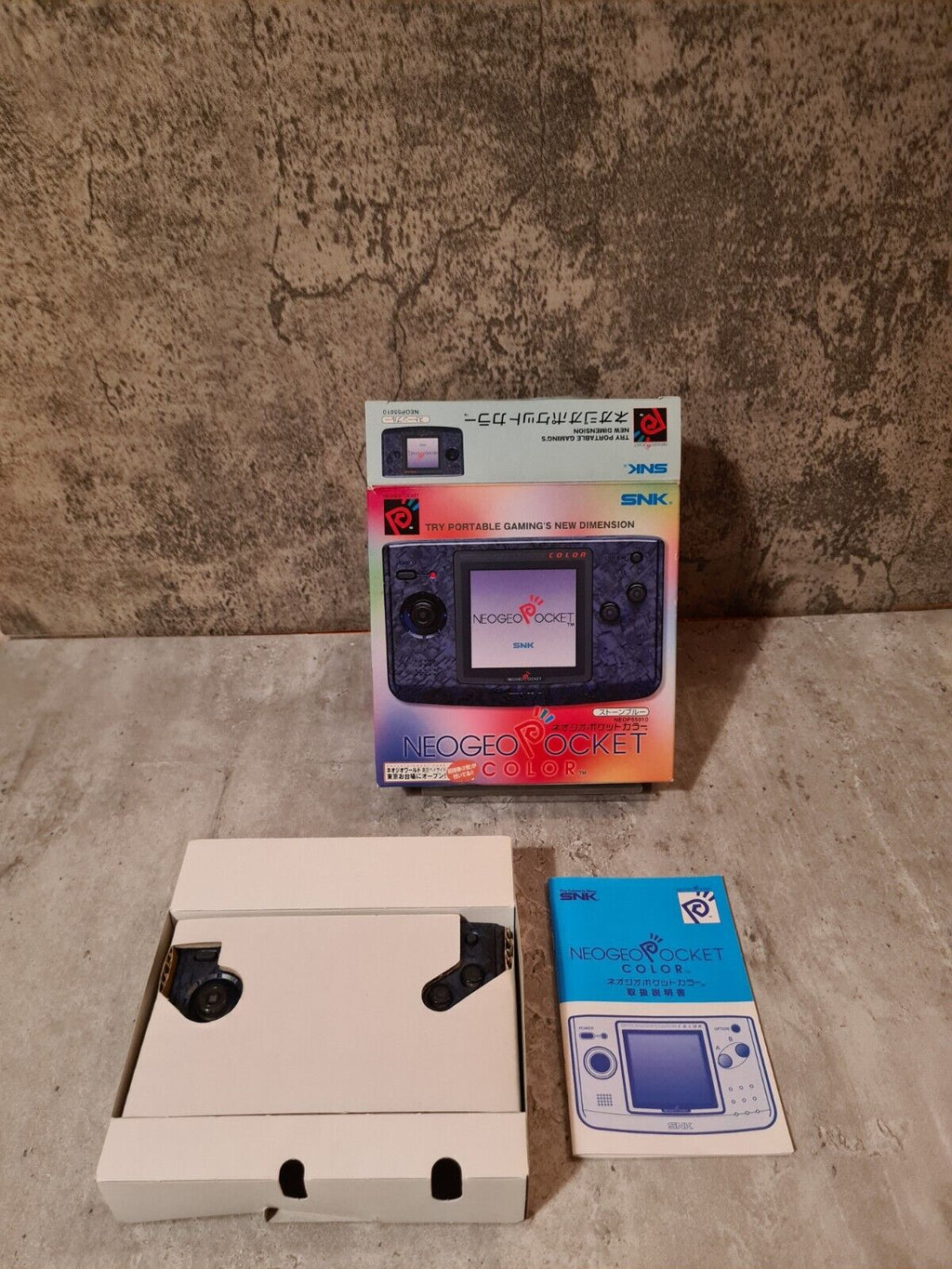 NeoGeo Pocket Color Konsole Console Carbon Japan SNK OVP - T-Retro-Games 