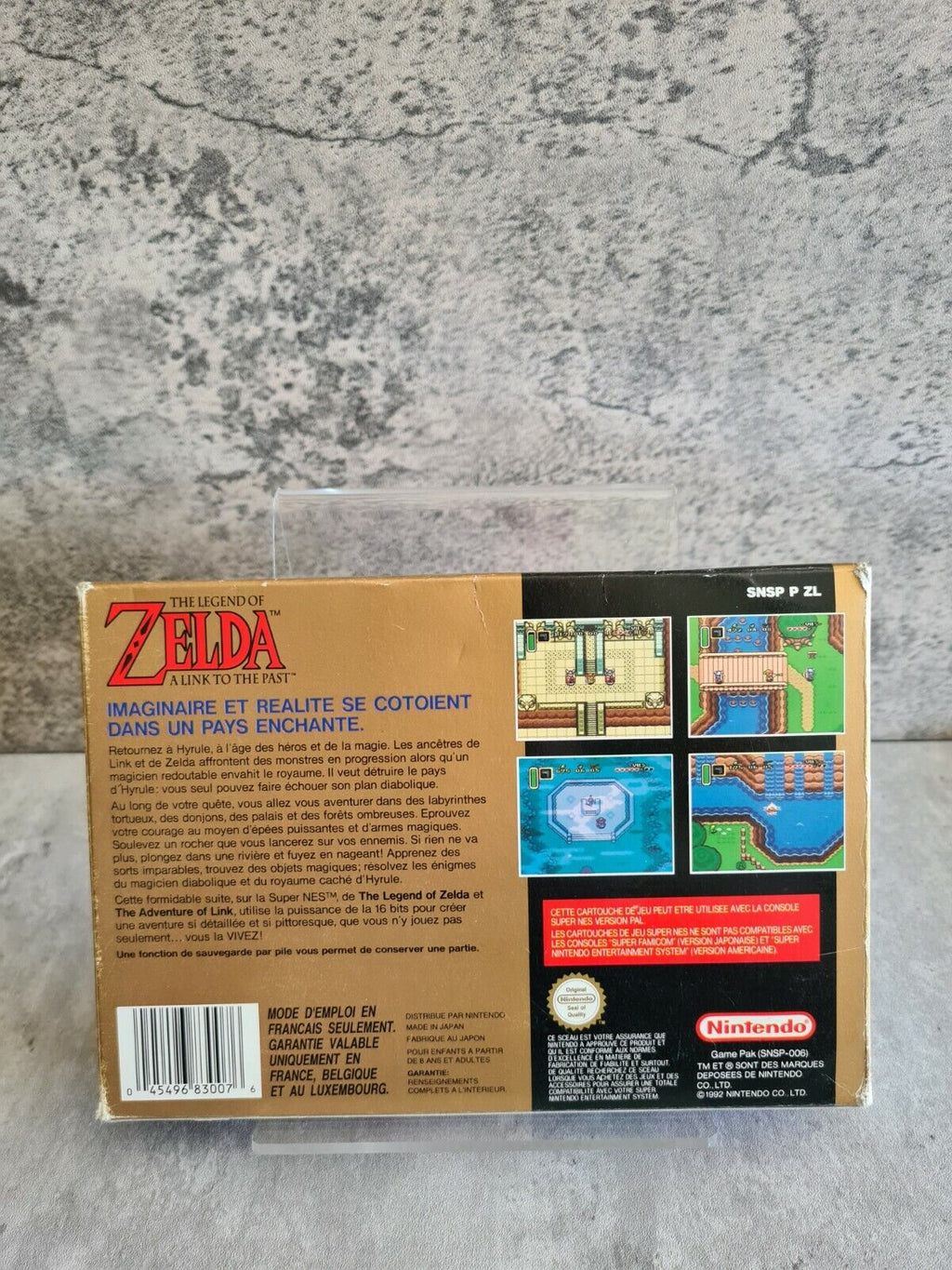 SNES The Legend of Zelda A Link to the Past mit OVP und Anleitung FRA - T-Retro-Games 