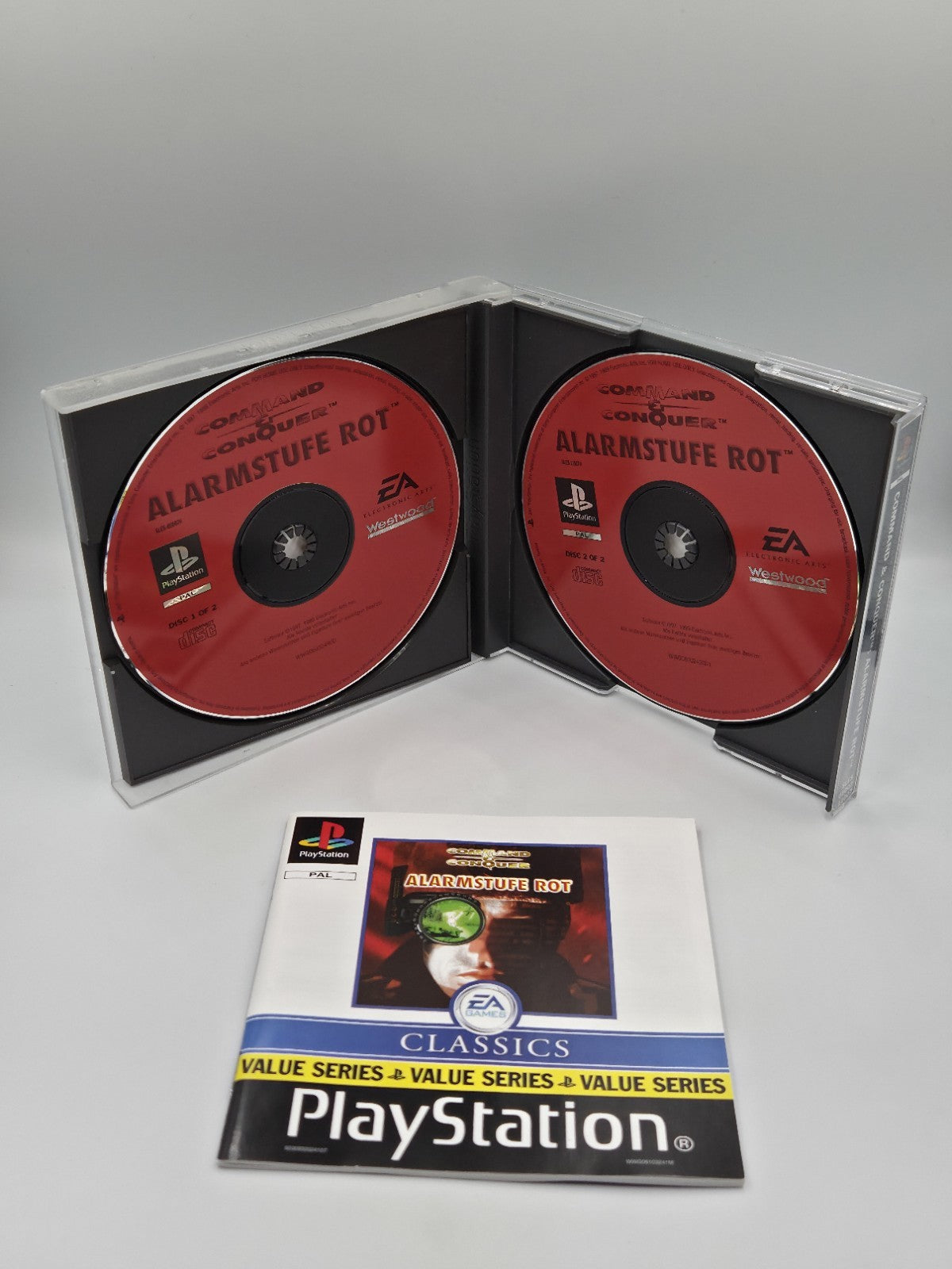 PS1 Command & Conquer Alarmstufe Rot mit OVP und Anleitung Deutsch 2 Discs 