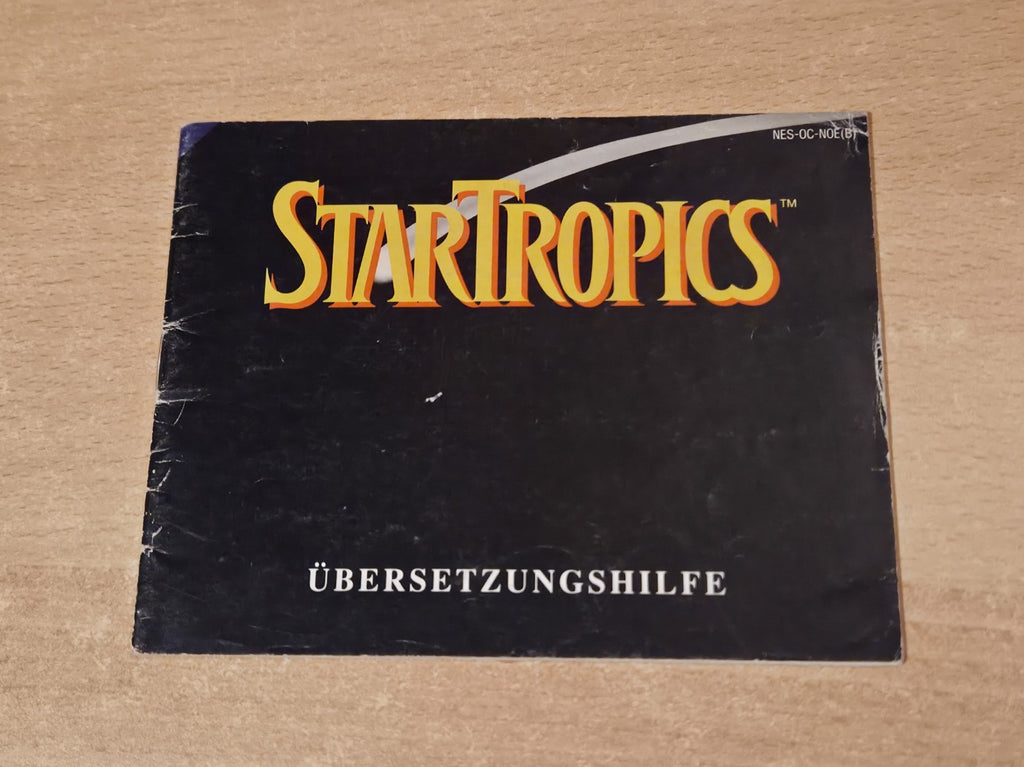 NES StarTropics Übersetzungshilfe Booklet NOE